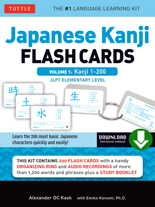 Title details for Japanese Kanji Flash Cards Volume 1 by Alexander Kask - Available